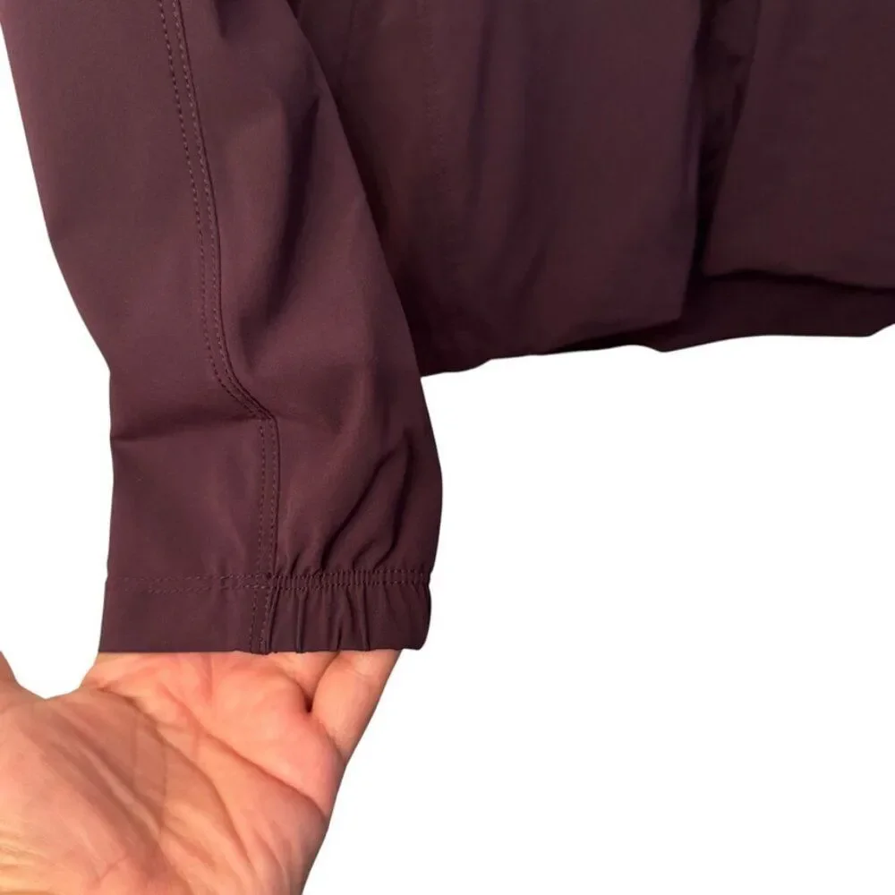 Lululemon Step To It Hooded Jacket in Black Cherry Color Size 4
